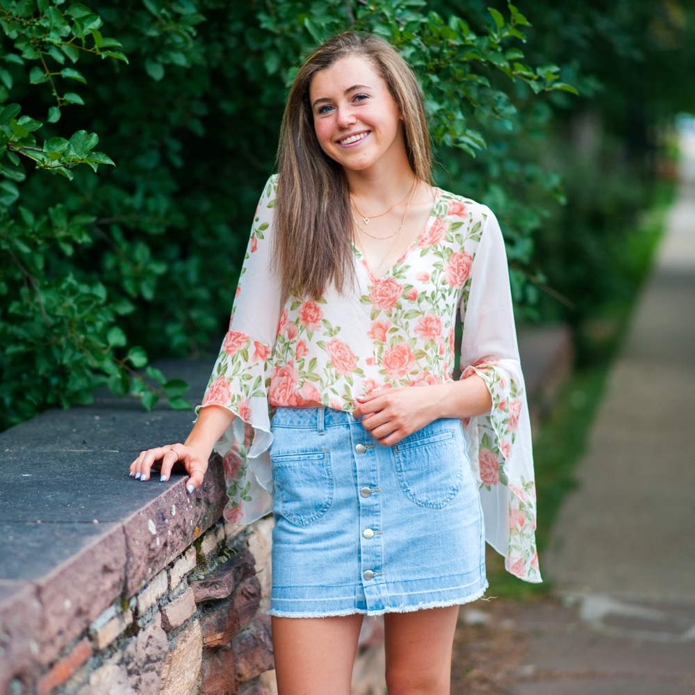 Miley + Molly Flowered Top